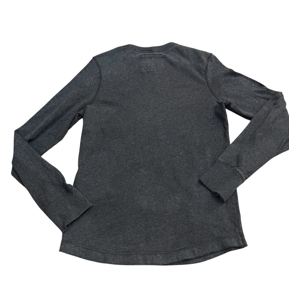 Y2K Abercrombie And Fitch Mens Muscle Sweater Medium Dark Gray Fitted Preppy - Picture 3 of 7